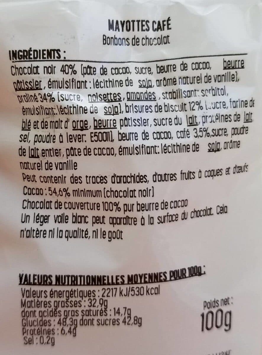 Open Food Facts Mayottes café packshot