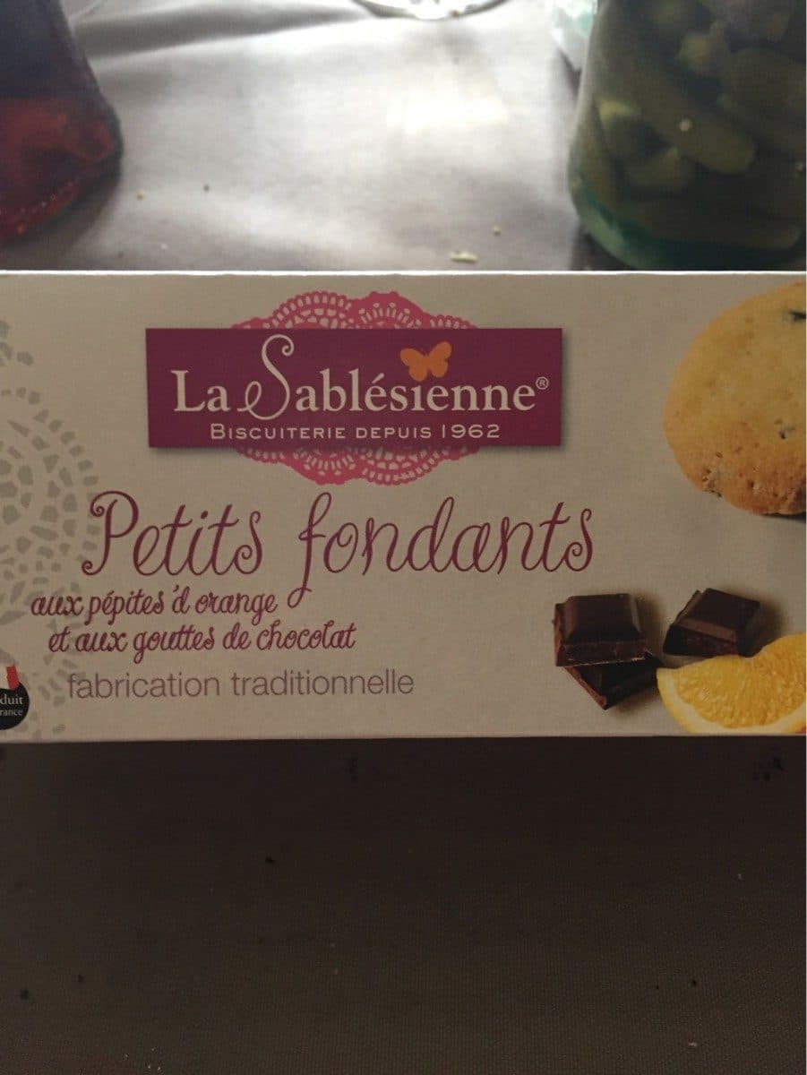 La Sablésienne Petit fondant pepite d'orange gouttes chocolat packshot