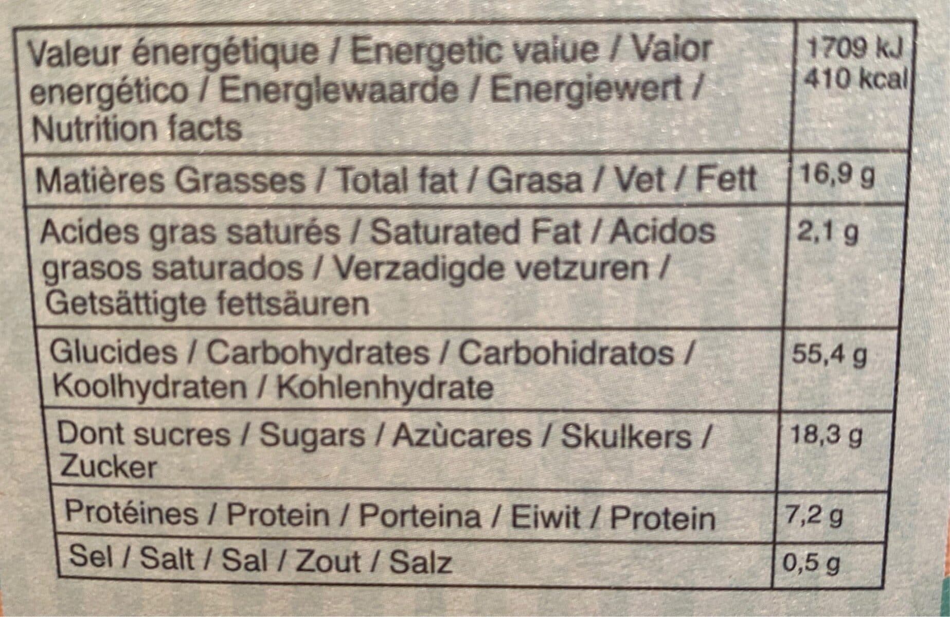 La Sablésienne Graines de Chia et gout citron packshot