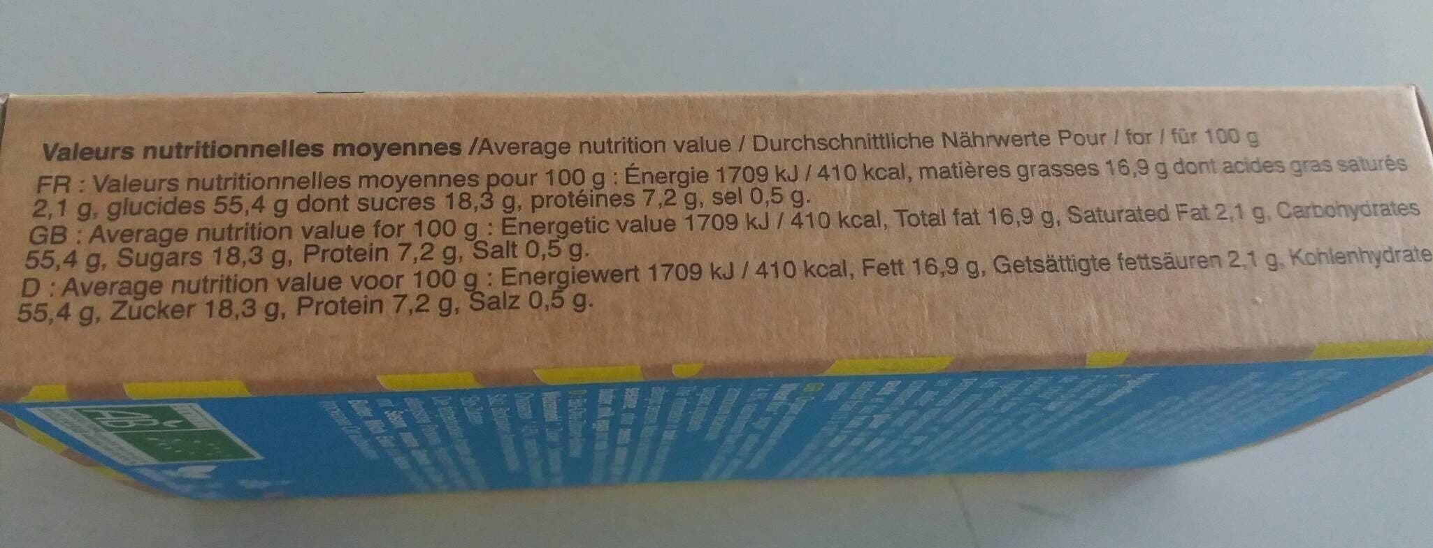La Sablésienne Les petits sablés bio graines de chia et goût citron packshot