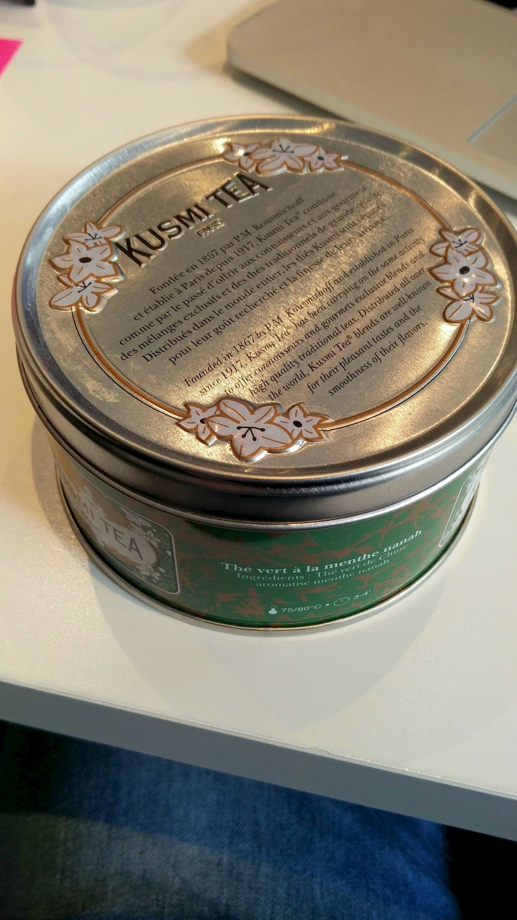 Kusmi Tea Thé vert à la Menthe Nanah KusmiTea packshot