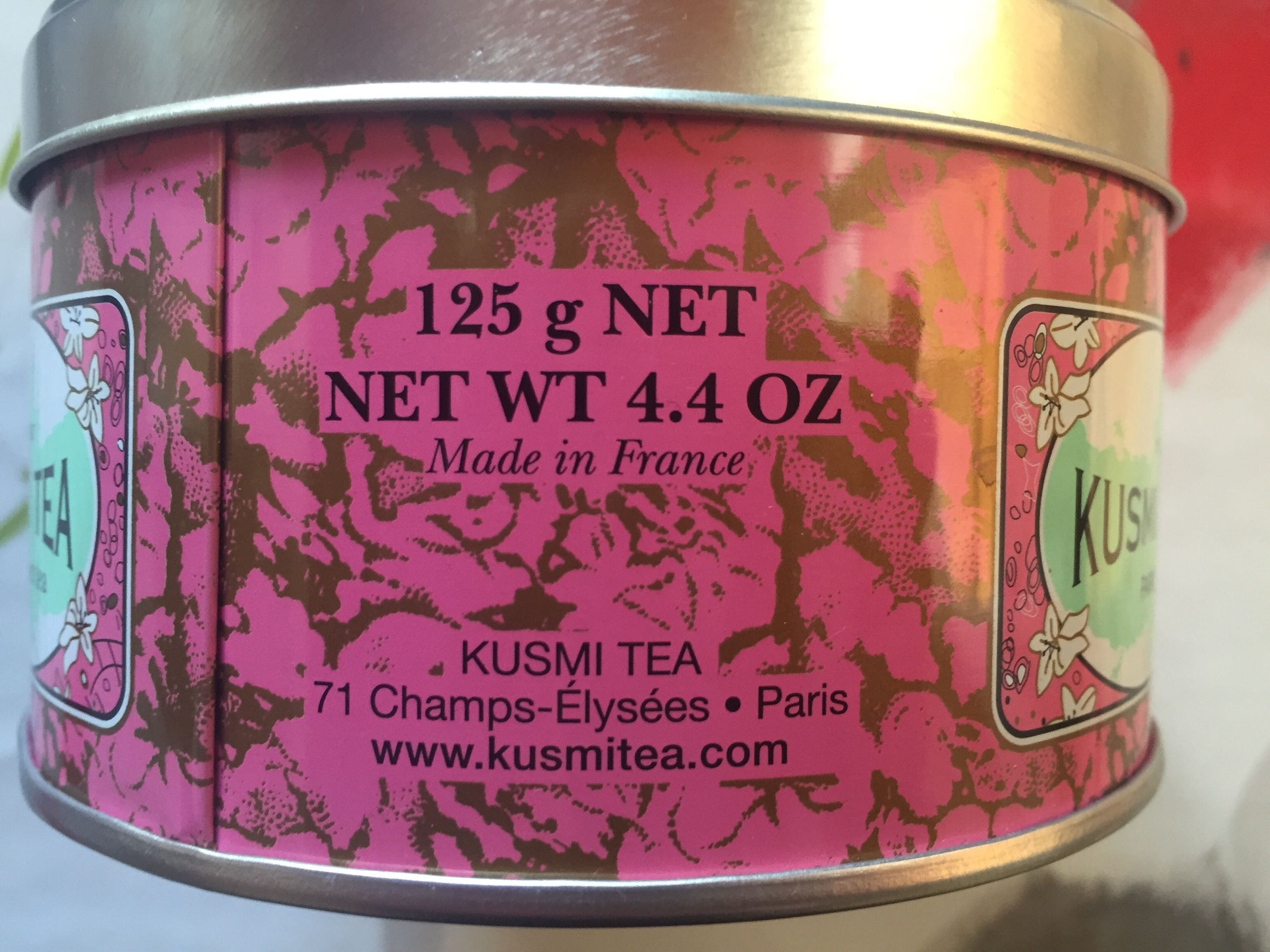 Kusmi Tea Thé vert à la rose packshot