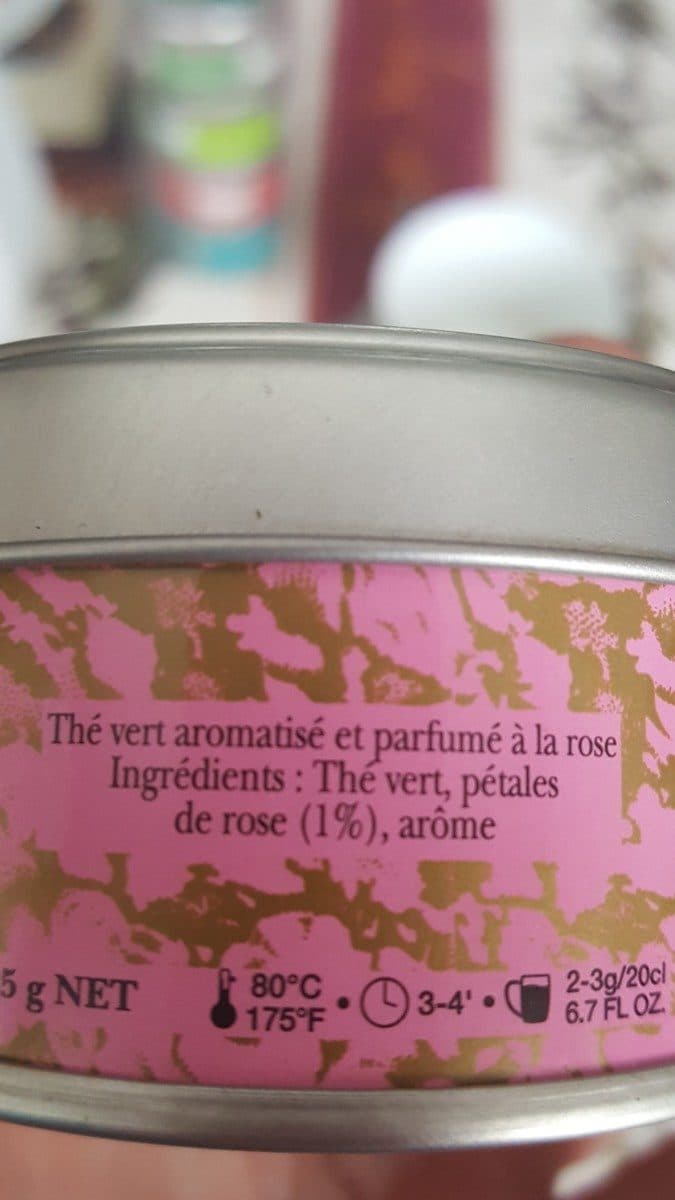 kusmi tea Thé vert à la rose packshot
