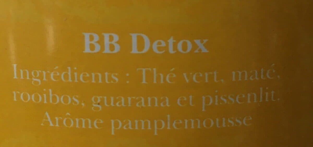 Kusmi Tea Thé - BB Detox, thé vert, maté et pamplemousse packshot