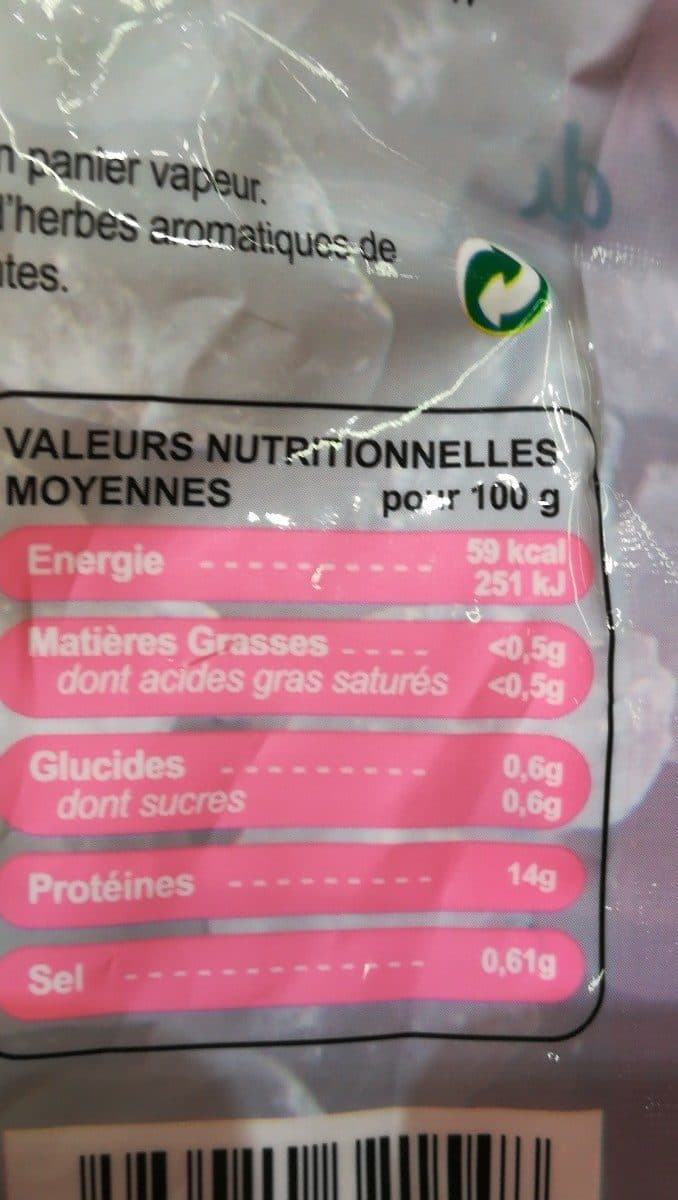 Open Food Facts Dos de cabillaud packshot