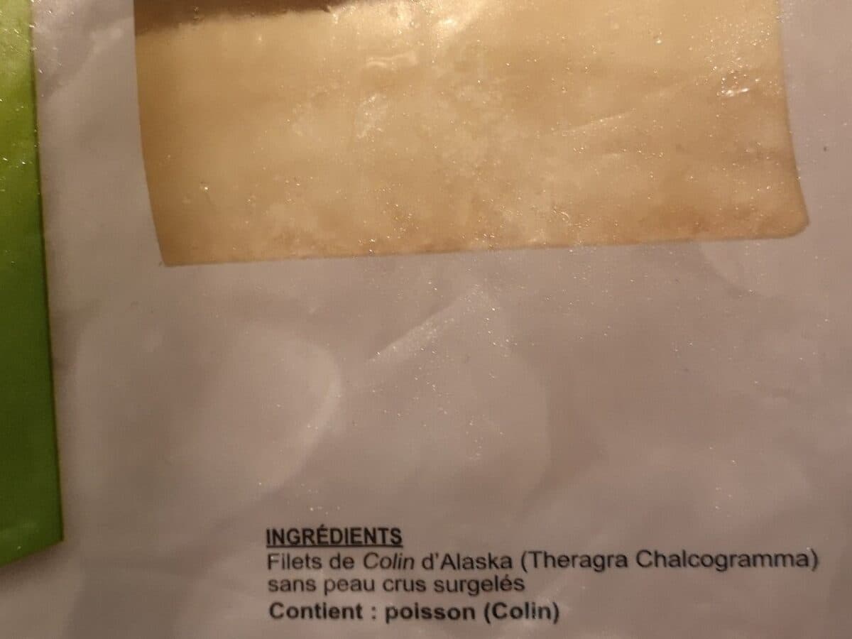 Open Food Facts Filet de Colin d'alaska packshot