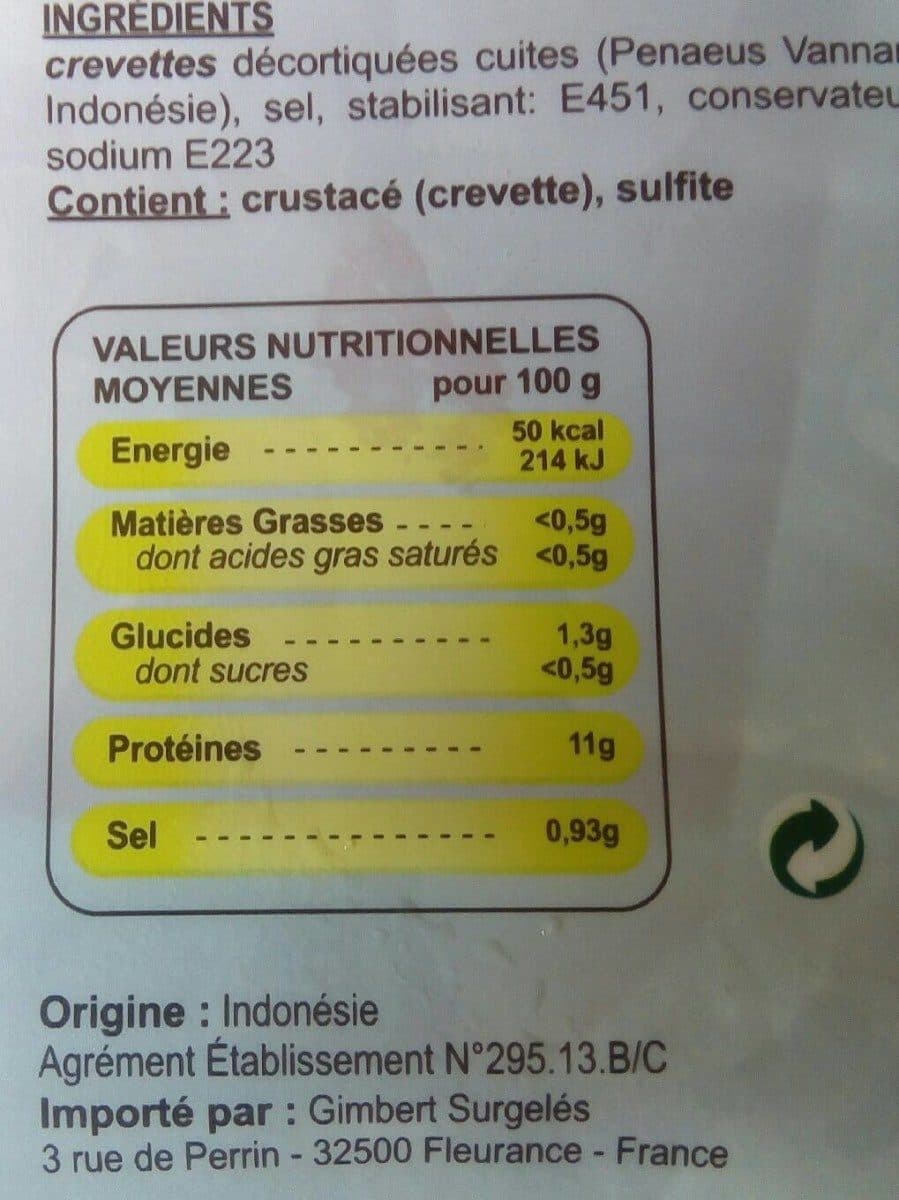 Open Food Facts Crevette Scampi packshot