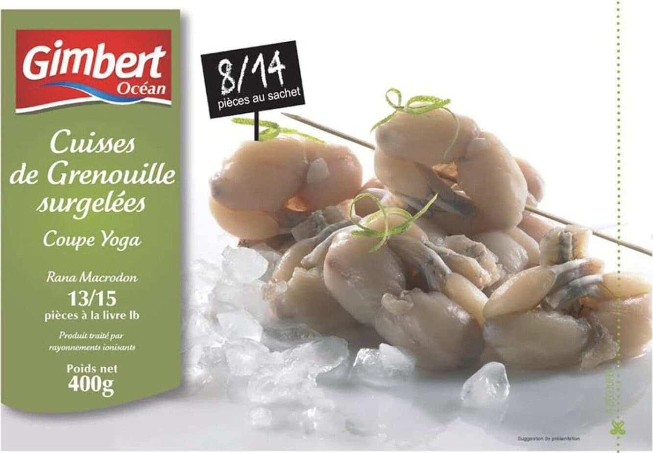 Gimbert Océan Cuisse de grenouille coupées surgelées packshot