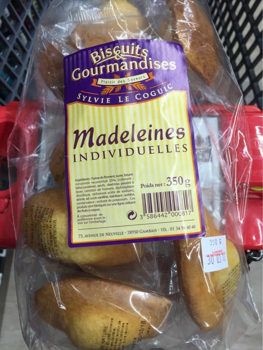 Biscuits & Gourmandises Madeleines individuelles packshot