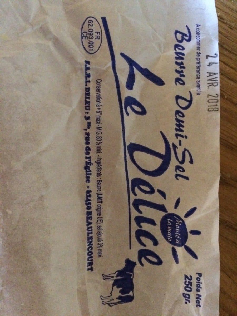 Open Food Facts Le delice demi sel packshot