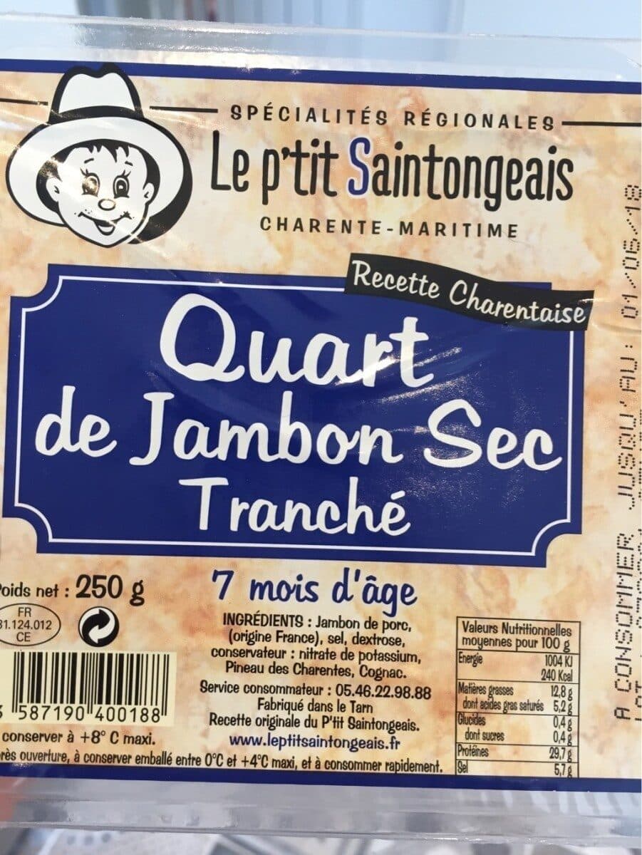 Open Food Facts Jambon sec packshot