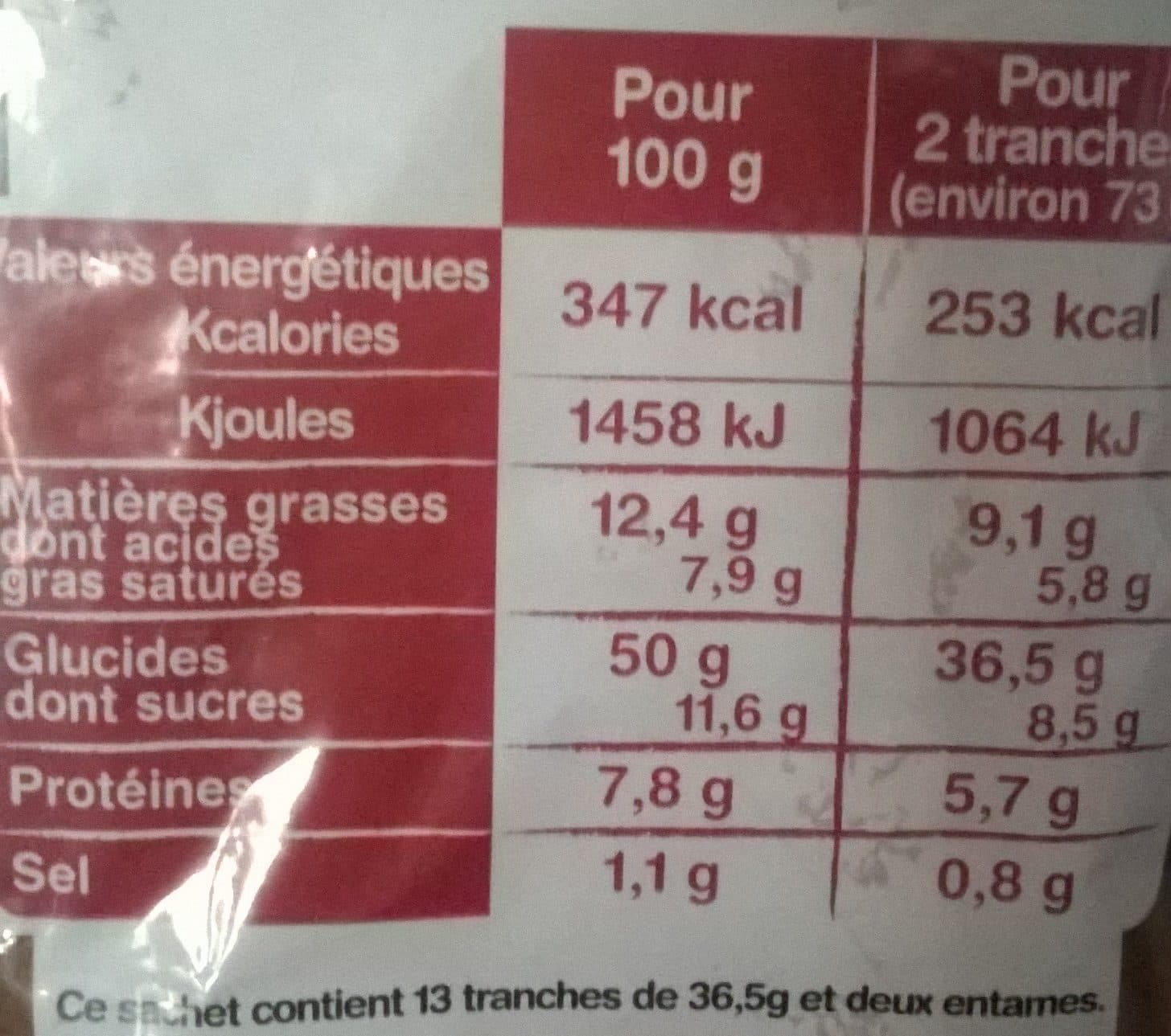 La Fournée Dorée La Gâche Tranchée au Beurre Frais et à la Crème Fraîche packshot
