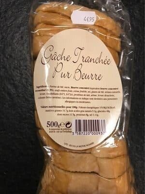 La fournée dorée Gâche tranchée pur beurre packshot