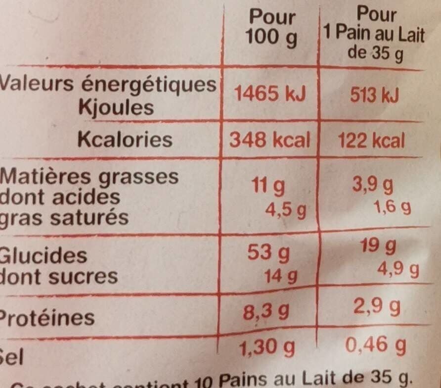 La Fournée Dorée Fournée dorée pains au lait x10 lot packshot