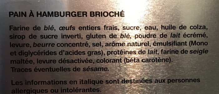 La Fournée Dorée 4 Brioch' Burger packshot