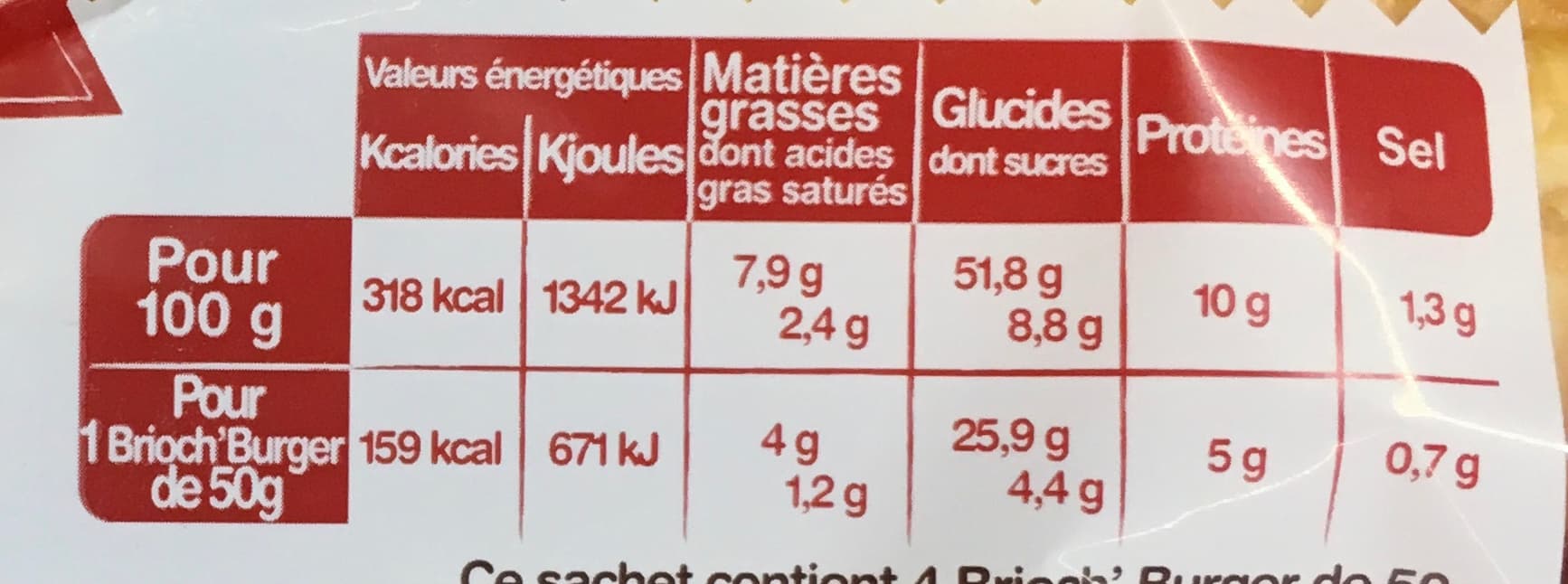 La Fournée Dorée 4 Brioch' Burger packshot