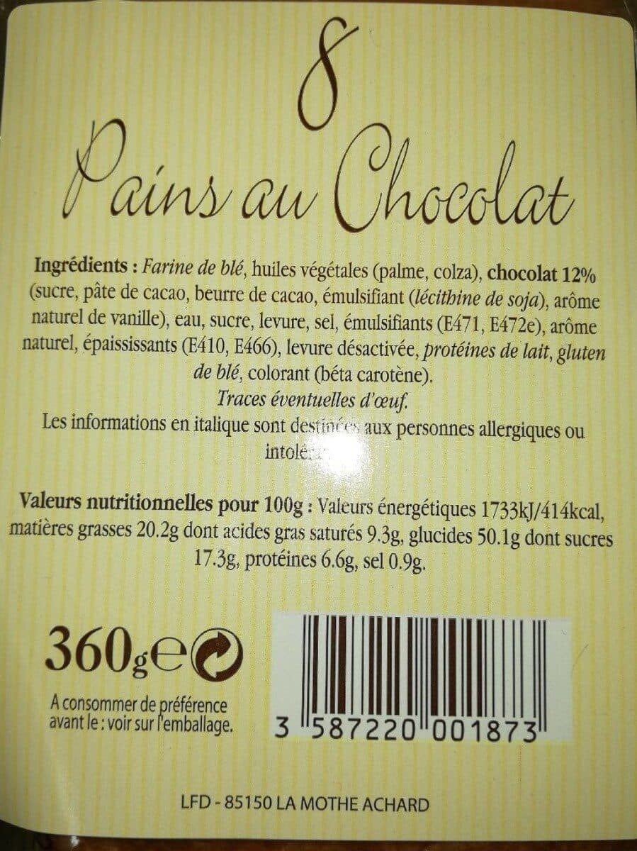 La Fournée Dorée Pains au chocolat packshot