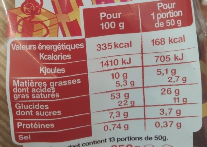 La Fournée Dorée Le Sapin de Noël Nature au Sucre packshot