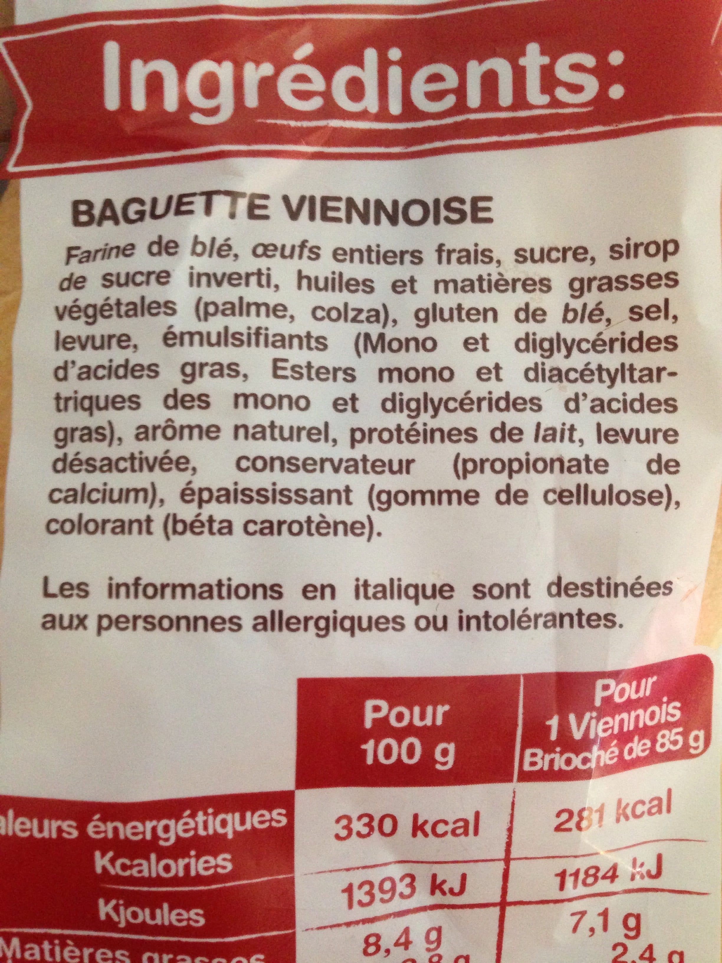 La Fournée Dorée 6 viennois packshot