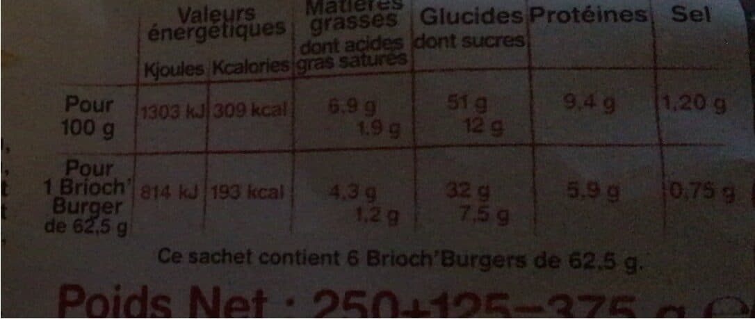 La fournee doree Brioch' Burger packshot