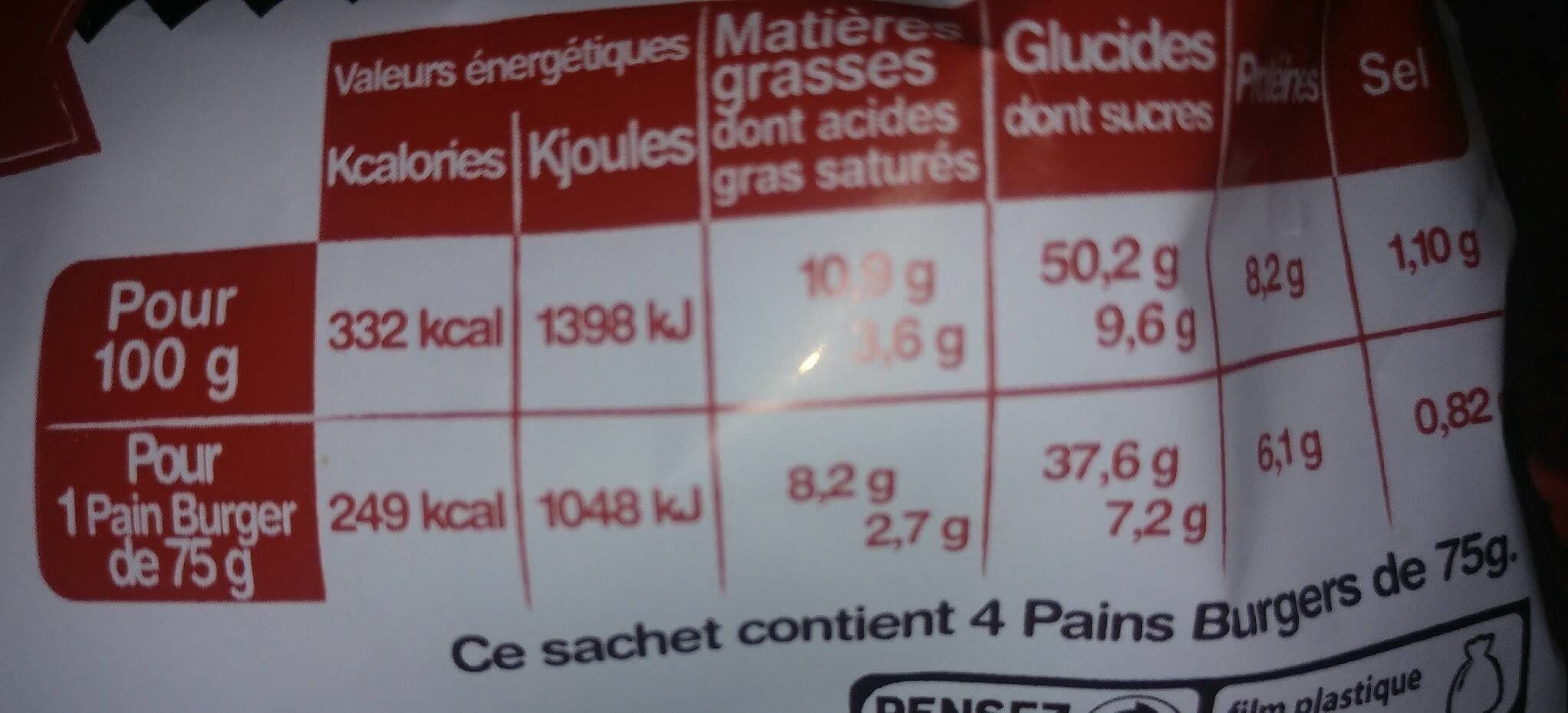 La Fournée Dorée Pains burgers Gourmet packshot