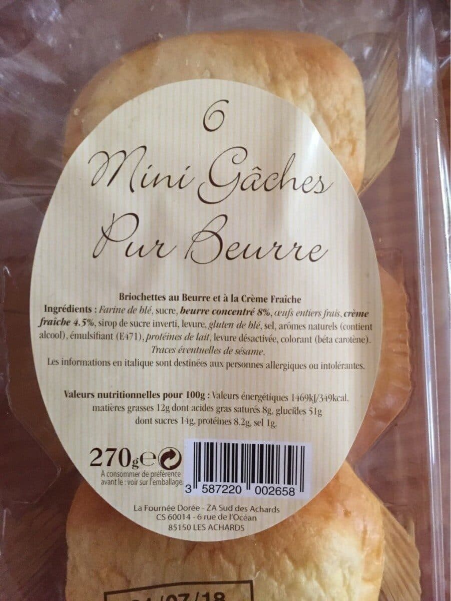 La Fournée Dorée Mini gaches pur beurre packshot