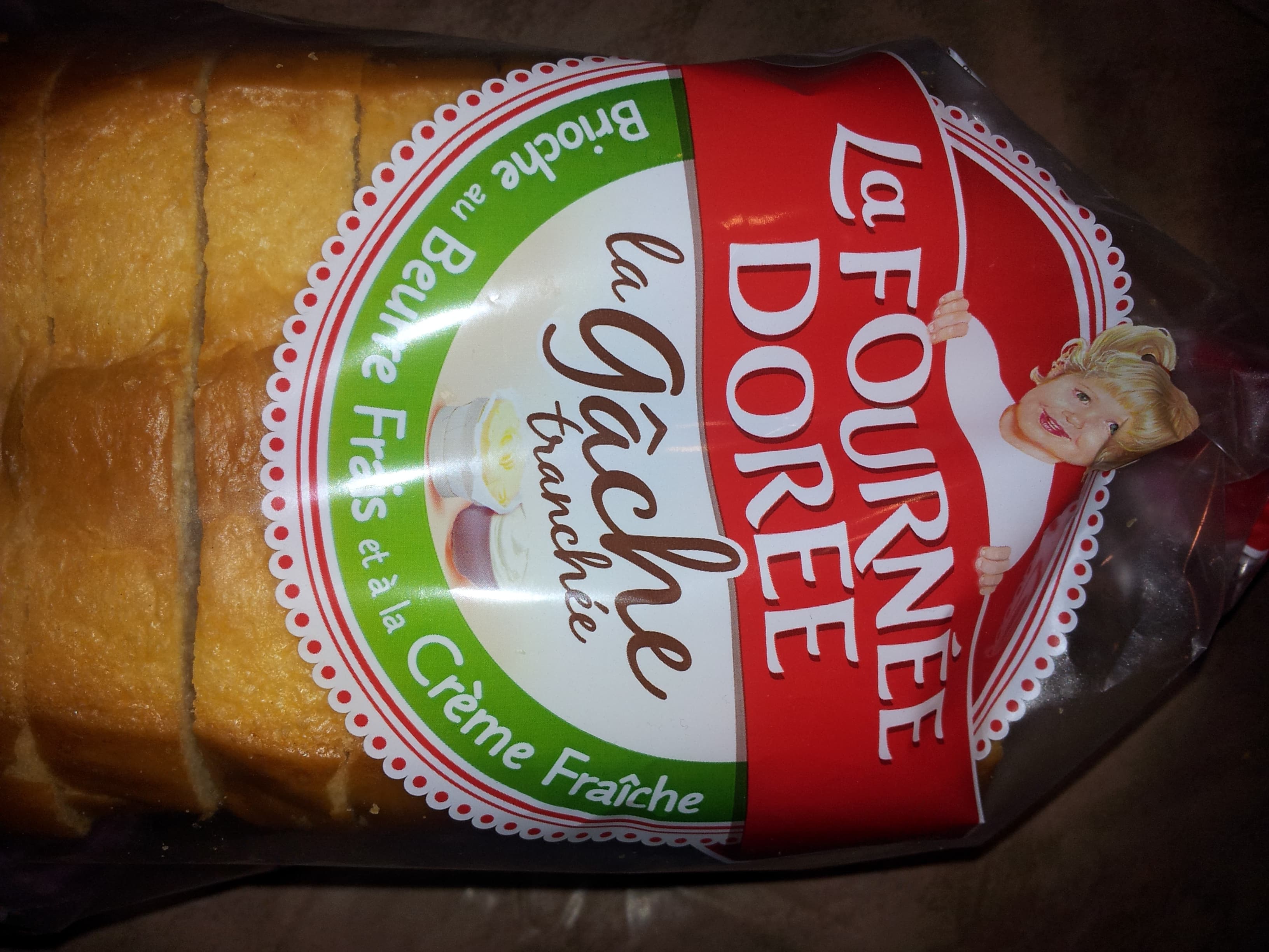 La Fournée Dorée La Gâche Tranchée, Brioche au Beurre Frais et à la Crème Fraîche packshot
