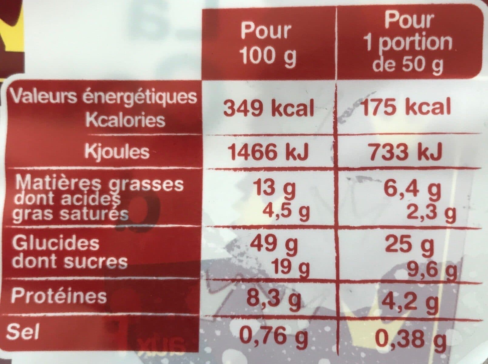 La Fournée Dorée COURONNE ROIS CHOCO 350G packshot