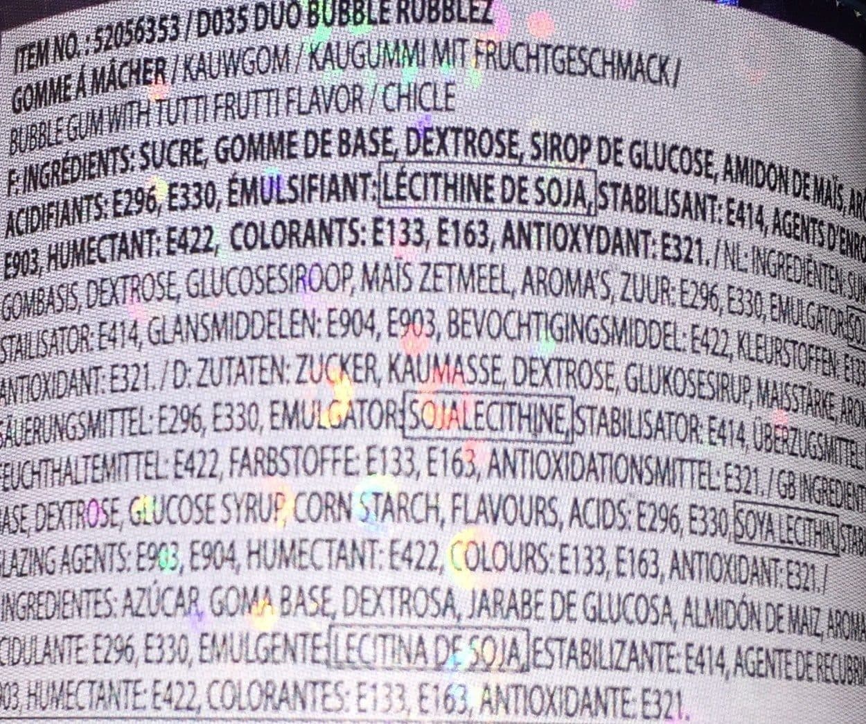 Open Food Facts Duo Bubble Rubblez packshot