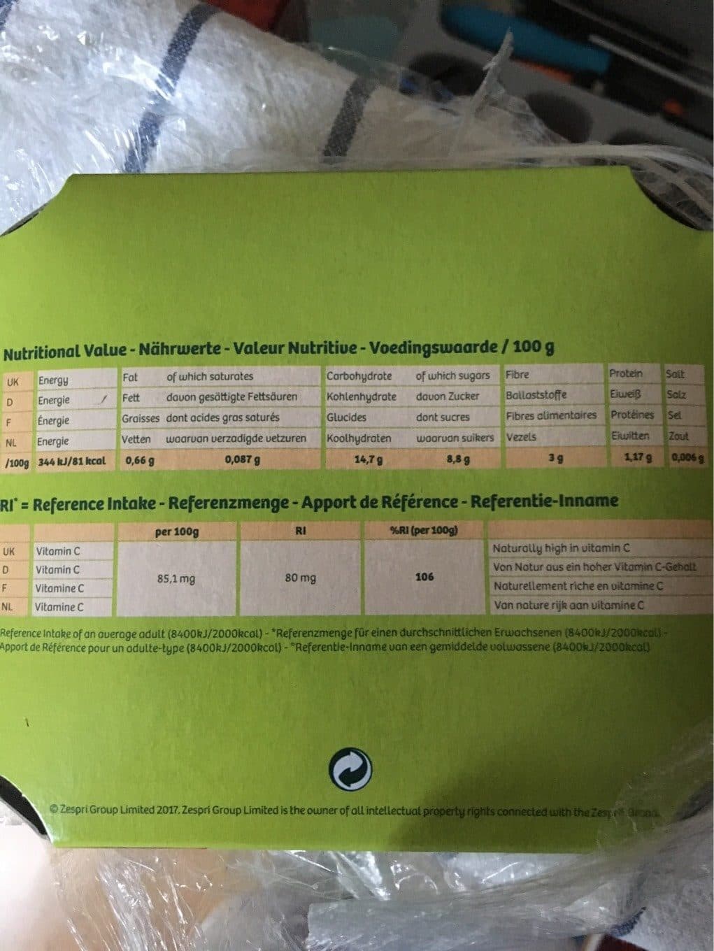 Zespri Kiwi Hayward packshot