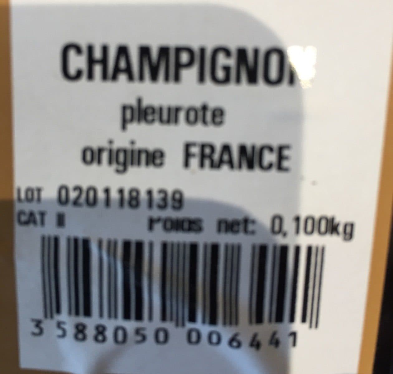 Bio Fort & Vert Champignon pleurote bio, France packshot