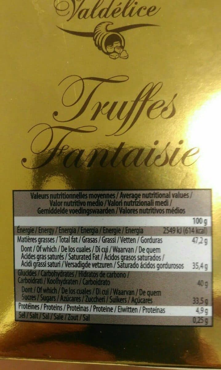 Valdélice Truffes fantaisie packshot