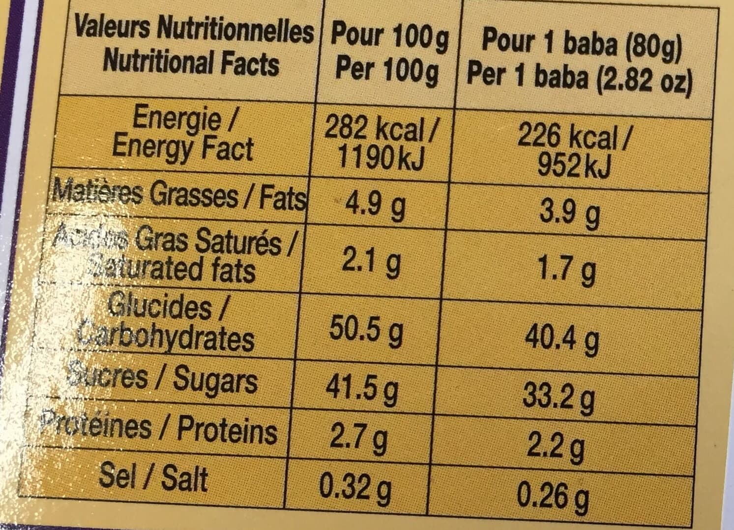 Eugene Blond 3 Babas au Rhum extra packshot