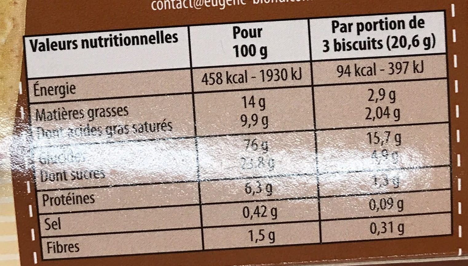 Biscuiterie Eugène Blond Sablé de France Pur Beurre packshot