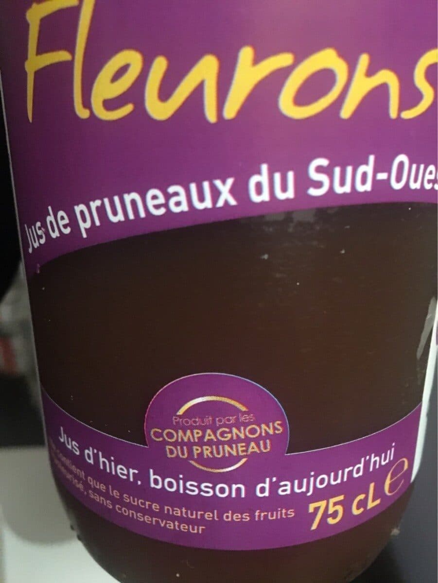 Les fleurons Jus de pruneaux du sud-oeust packshot