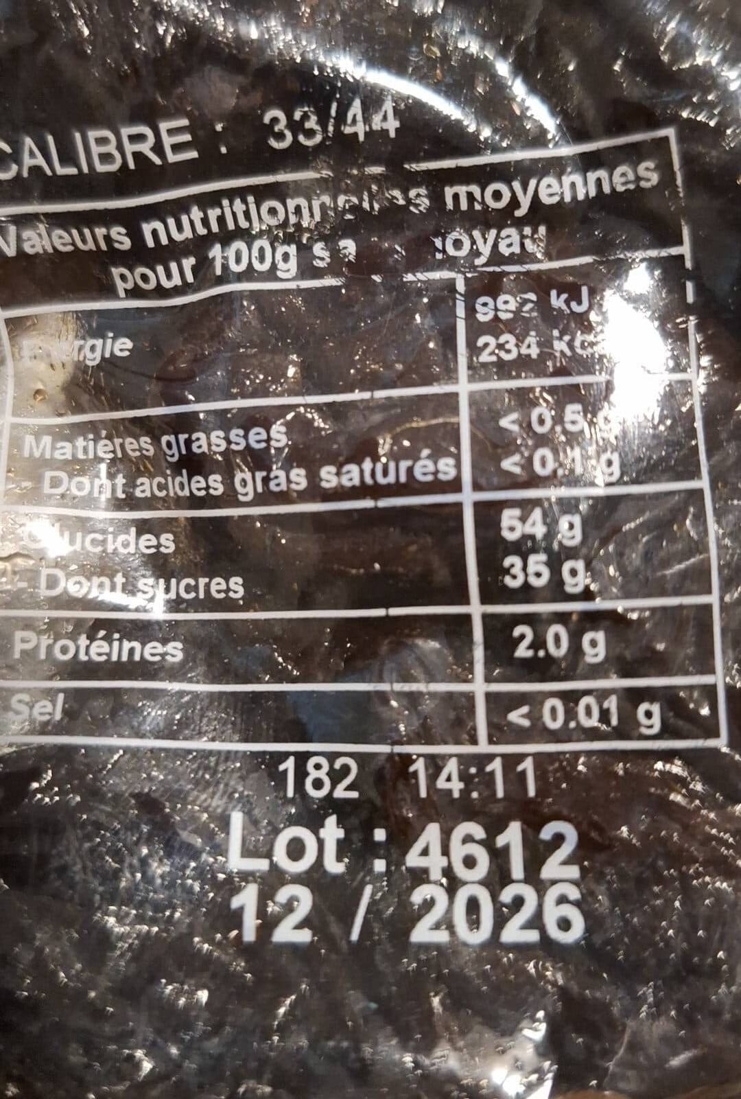 Open Food Facts Pruneaux d’agen packshot