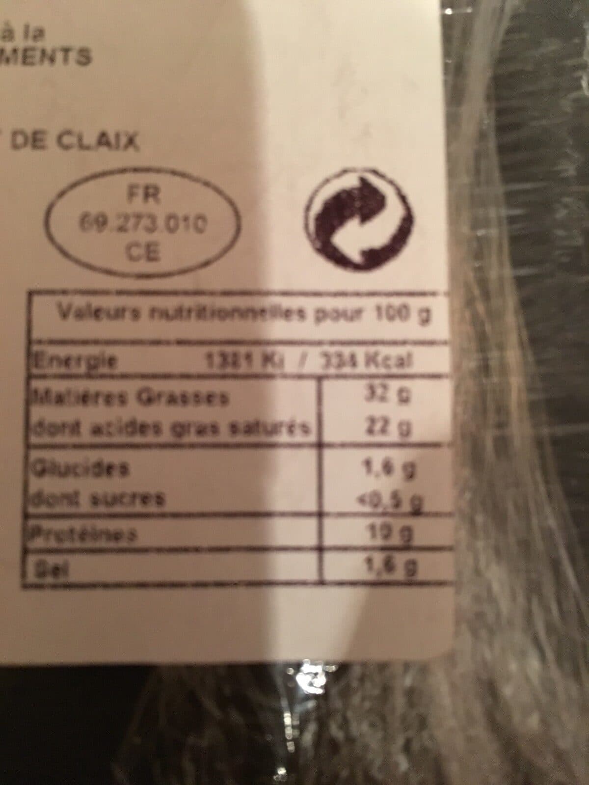 Open Food Facts Tentation de saint felicien packshot