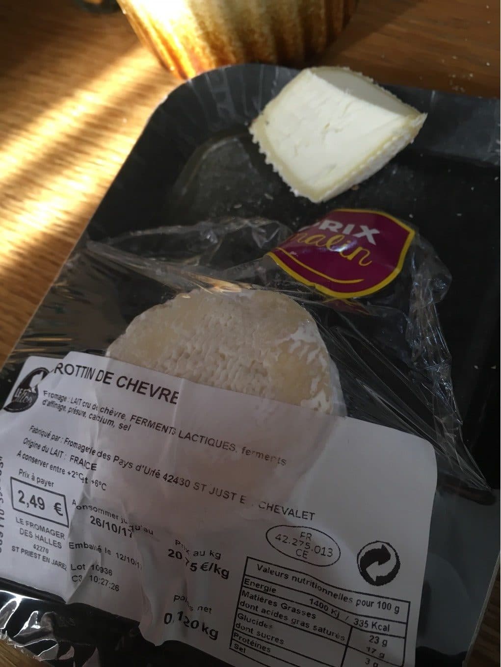Le Fromager des Halles Crottin de chèvre packshot