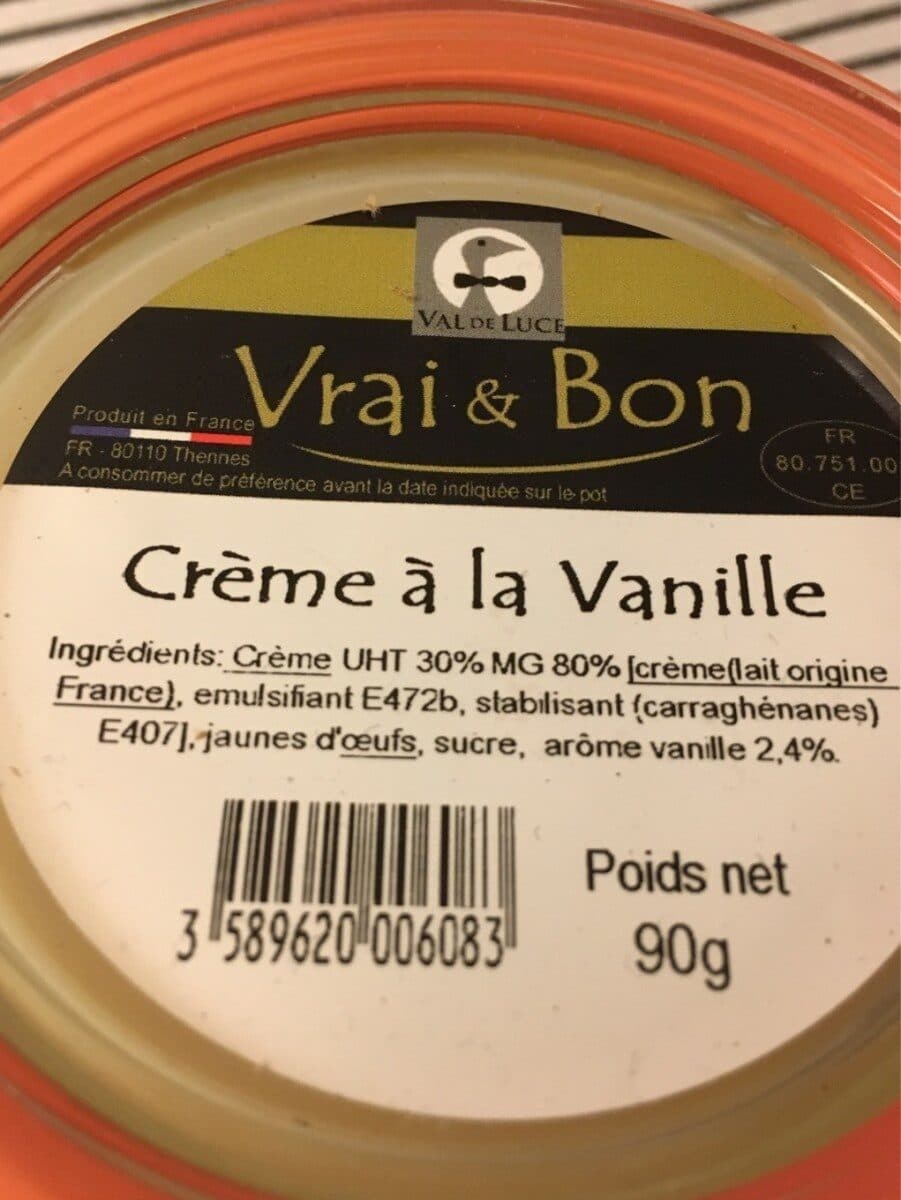 Open Food Facts Creme a la vanille packshot
