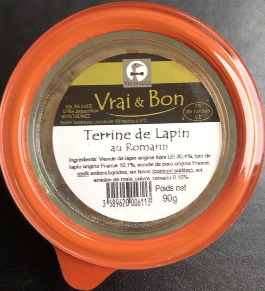 Open Food Facts Terrine de Lapin packshot