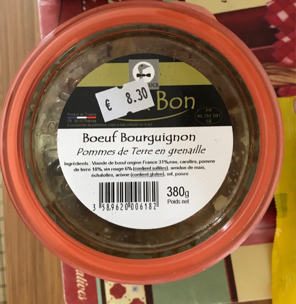Les Marmites D Augustine Bœuf Bourguignon, Pommes de Terre en Grenaille packshot