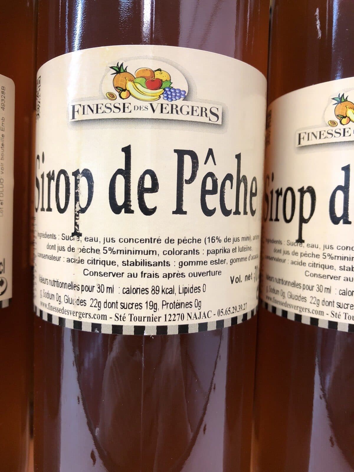 Pages Sirop de peche packshot