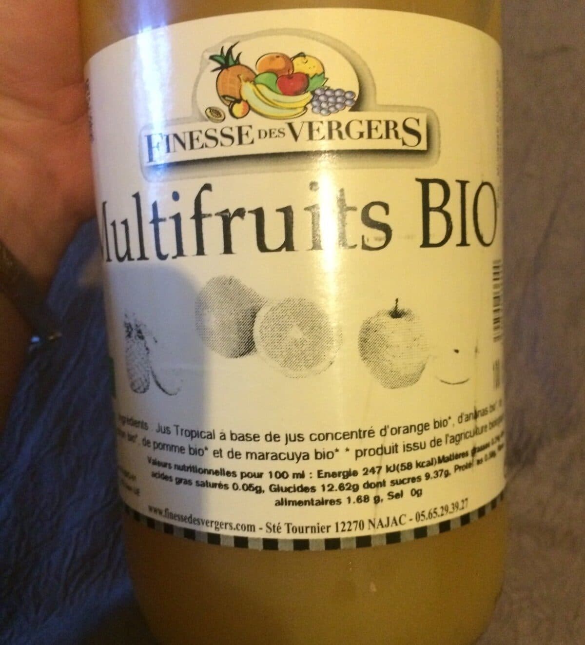 Finesse des Vergers Multifruits bio packshot