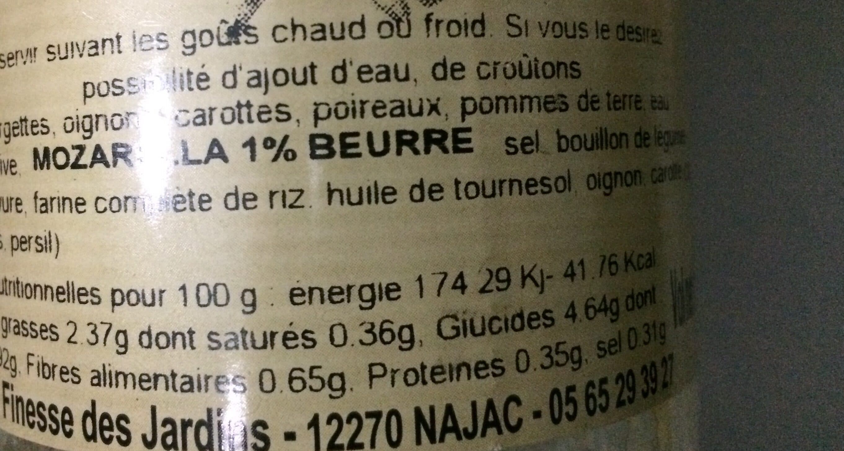 Finesse Des Jardins Velouté de légumes variés bio packshot