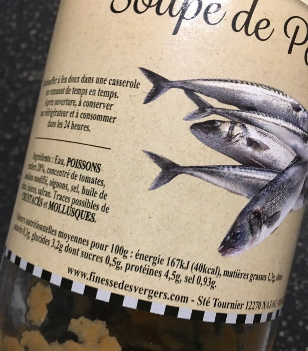 Open Food Facts Soupe de poissons packshot