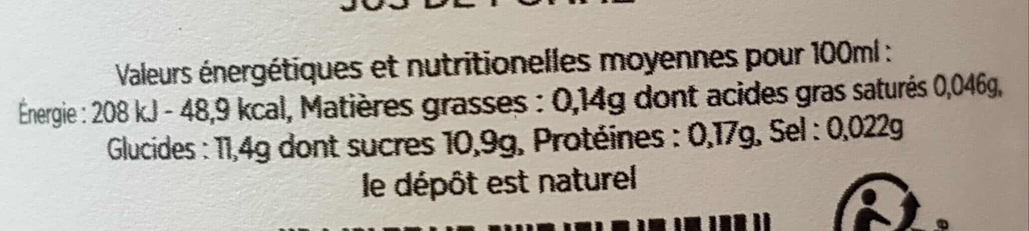 Finesse des Vergers Jus de pommes packshot