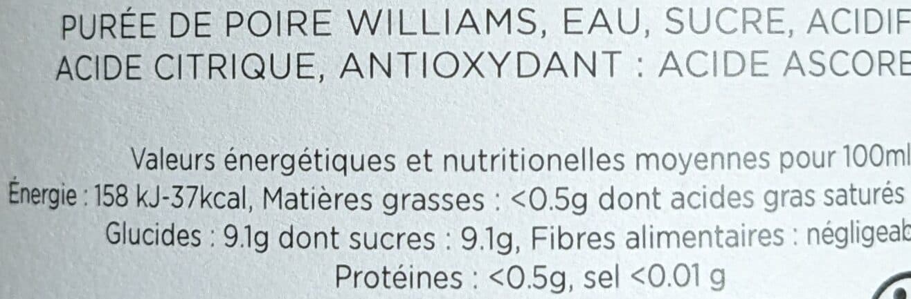 Finesse des Vergers Nectar Poire Williams packshot