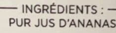 Finesse des Vergers Pur jus ananas packshot
