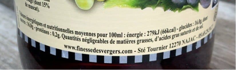 Finesse Des Vergers Jus de raisin muscate packshot