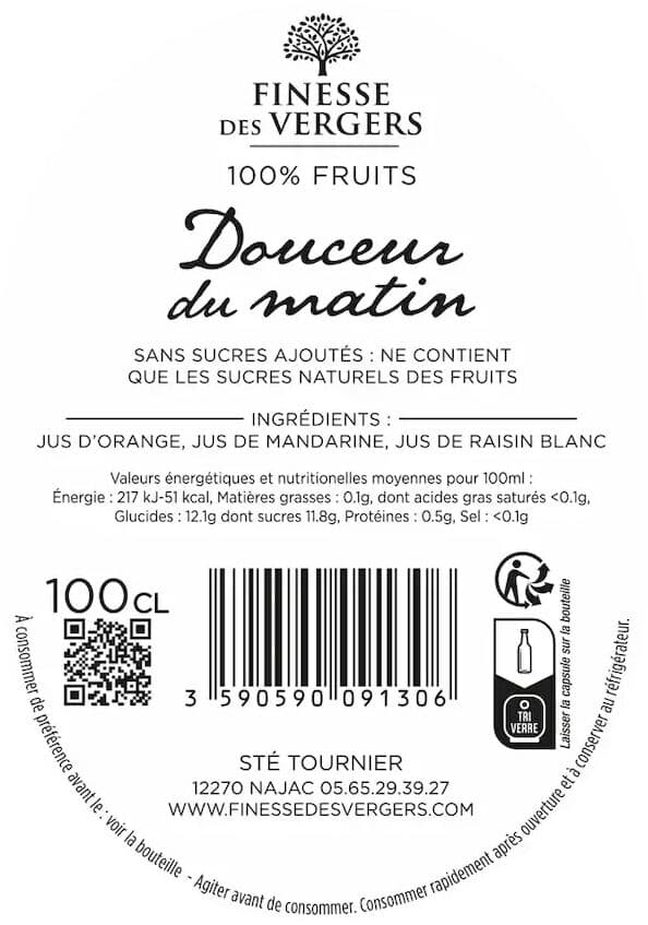 Finesse des Vergers Douceur du Matin - Orange, Mandarine & Raisin packshot